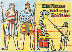 Beipackzettel zur Altfiguren-Serie „Ägypter“ (um 1978) - Platz 9